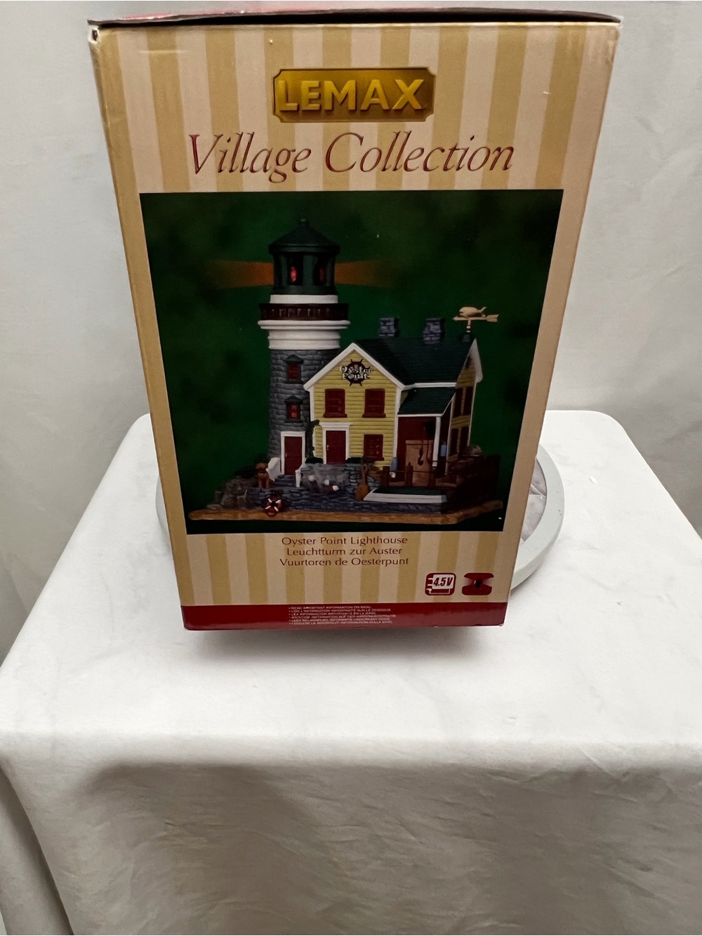Lemax Plymouth Corners Oyster Point Lighthouse Lighted Village Building 2011 - Picture 9 of 9